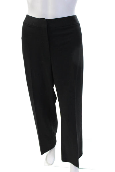 Lafayette 148 New York Womens Dress Pants Black Wool Blend 32 Inseam Size 12