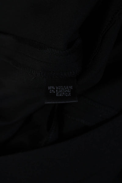 Lafayette 148 New York Womens Dress Pants Black Wool Blend 32 Inseam Size 12