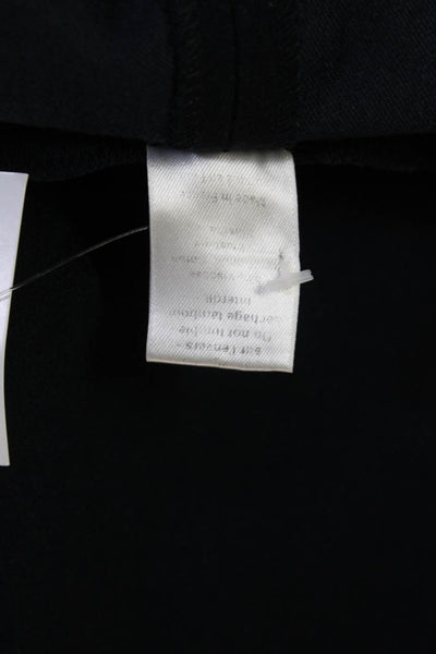 Joseph Womens Cropped Ankle Black Pants Virgin Wool Zip Size 36