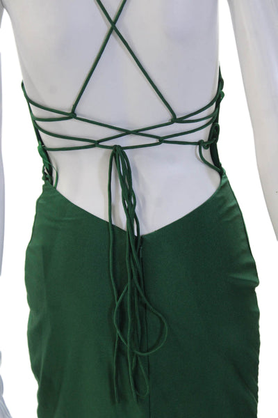 Stacees Women Green Bodycon Slip Mini Dress Size 0