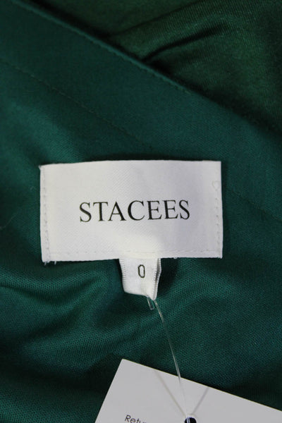 Stacees Women Green Bodycon Slip Mini Dress Size 0
