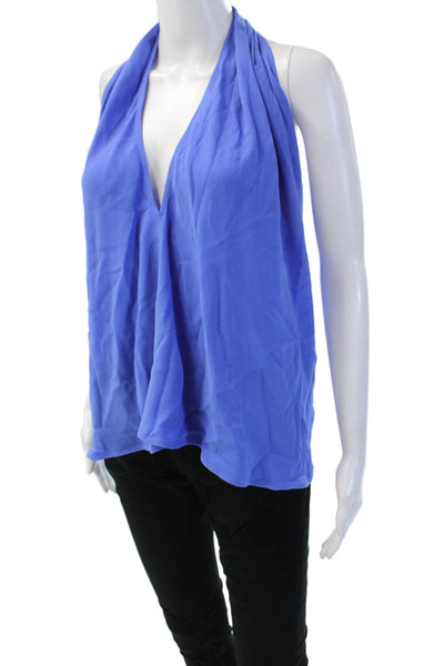 Polo Ralph Lauren Women Blue V-Neck Cotton Sleeveless Tank Size 4