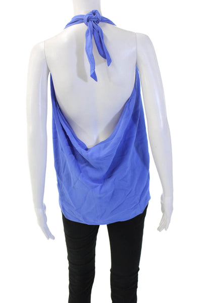 Polo Ralph Lauren Women Blue V-Neck Cotton Sleeveless Tank Size 4