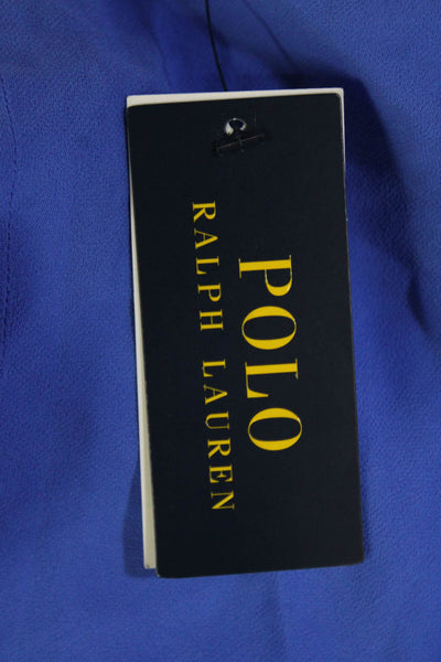 Polo Ralph Lauren Women Blue V-Neck Cotton Sleeveless Tank Size 4