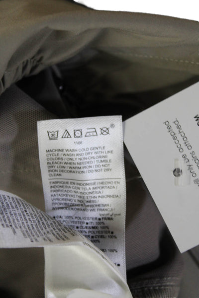 Athleta Unisex Cargo Windbreaker Pants Gray Drawstring Polyester Size XS