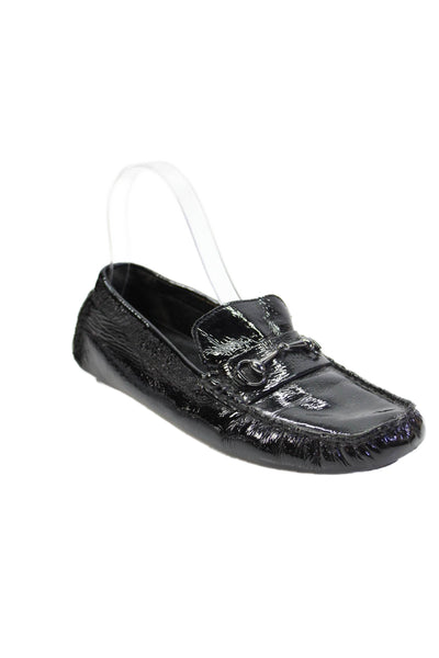 Cole Haan Womens Slip On Round Toe Patent Leather Loafers Black Size 7.5