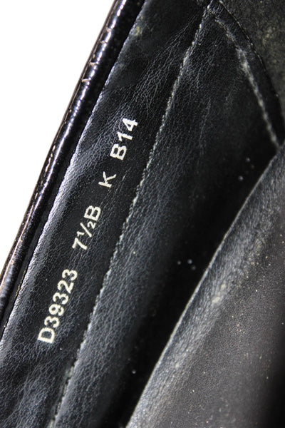 Cole Haan Womens Slip On Round Toe Patent Leather Loafers Black Size 7.5