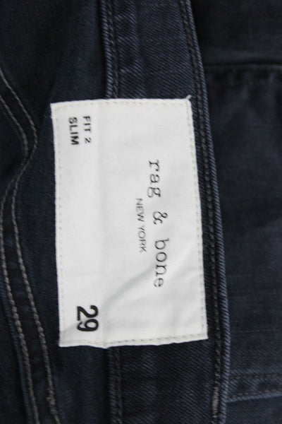 Rag & Bone Mens Skinny Straight Dark Blue Jeans Size 29
