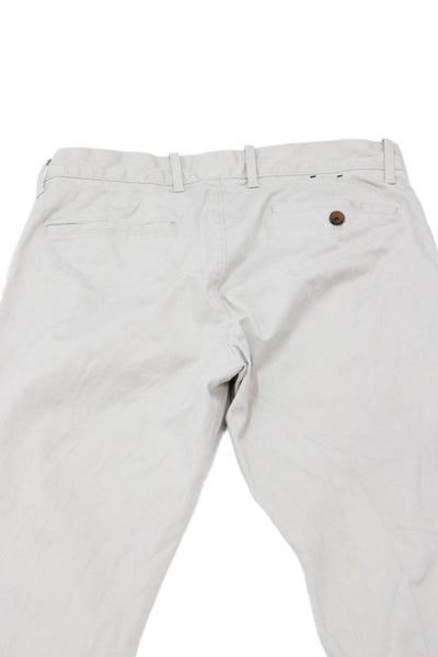 J Crew Men Beige Classic Chinos Cotton Stretch Size 32
