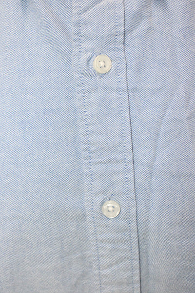 J Crew Men's Long Sleeves Casual Button Down Shirt Blue Size L