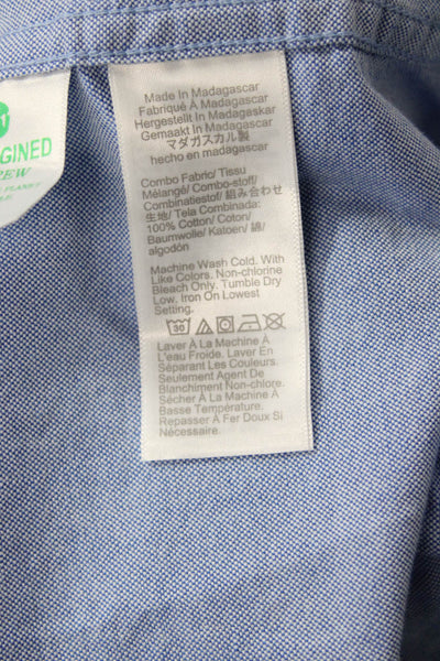 J Crew Men's Long Sleeves Casual Button Down Shirt Blue Size L