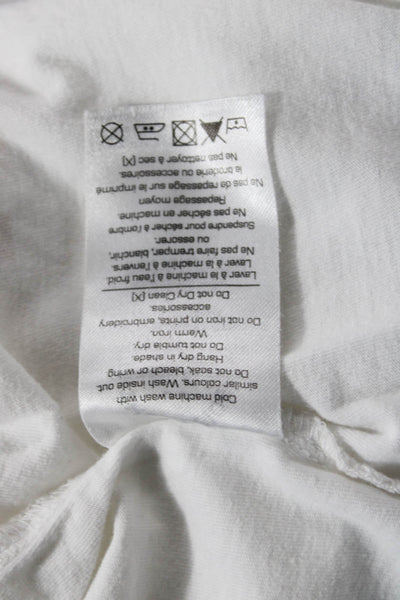 The Upside Women Cropped Organic Cotton Graphic Tank White Crewneck Size XS