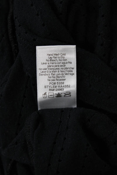 Beyond Yoga Womens Cropped Basic Black Tank Sleeveless Crew Neck Size XS