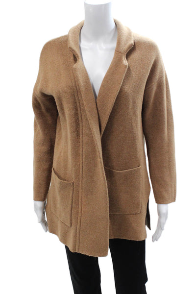 Madewell Unisex Cardigan Collared Brown Long Sleeve Size XS