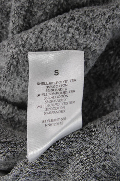 NIA Unisex Gray Mock Neck Pullover Sweater Long Sleeve Size S
