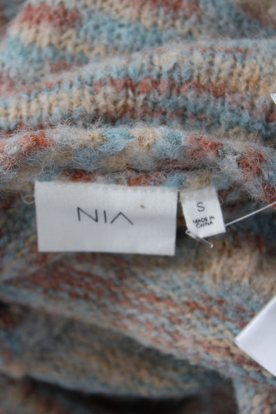 NIA Unisex Beige V-Neck Button Cardigan Sweater Size S