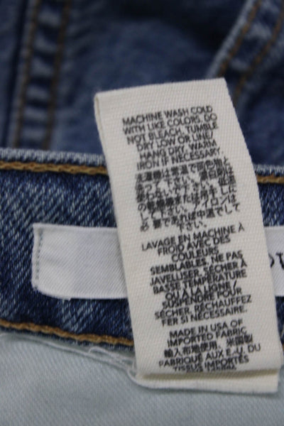 The Great Womens Cropped Tapered Blue Mid Rise Jeans Size 24