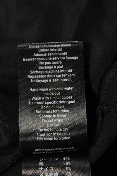 Zadig & Voltaire Womens Sweater Dress Black V-Neck Sleeveless Cotton Size XS