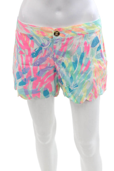 Lilly Pulitzer Unisex Pink Beach Shorts 100% Cotton Spring Size 2