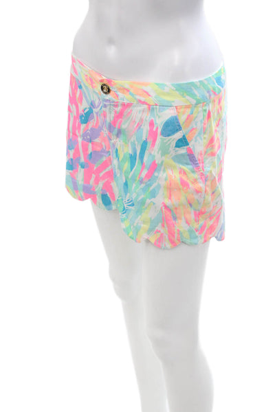 Lilly Pulitzer Unisex Pink Beach Shorts 100% Cotton Spring Size 2