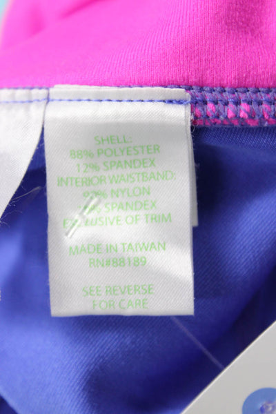 Lilly Pulitzer Womens Purple Capri Leggings Size M
