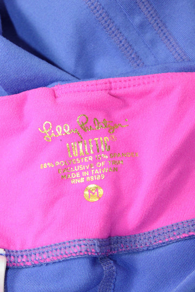 Lilly Pulitzer Womens Purple Capri Leggings Size M