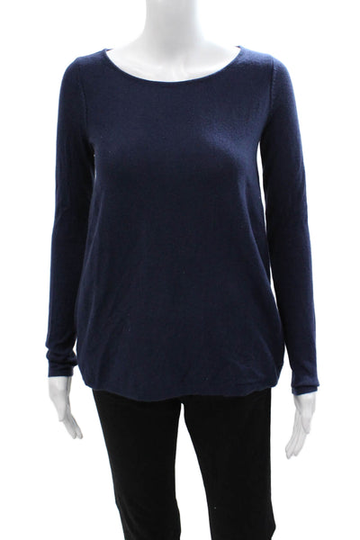 Lilly Pulitzer Womens Basic Long Sleeve Dark Blue Acrylic Sweater Size S