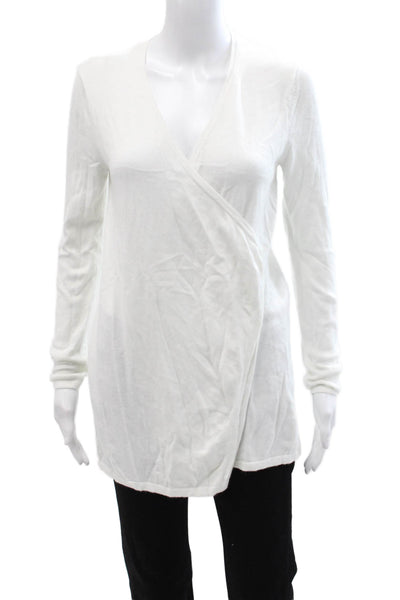 Lilly Pulitzer Women Sweater Tunic White V-Neck Long Sleeve Size S