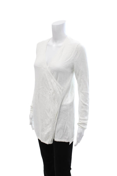 Lilly Pulitzer Women Sweater Tunic White V-Neck Long Sleeve Size S