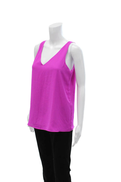Lilly Pulitzer Womens Camisole Pink V Neck 100% Polyester Sleeveless Size S