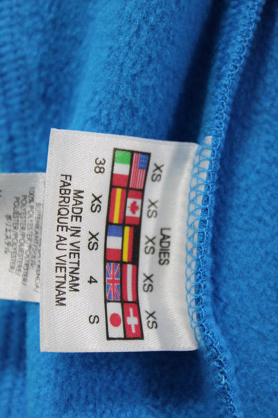 Spyder Women Windbreaker Blue High Neck Zip Long Sleeve Polyester Size XS