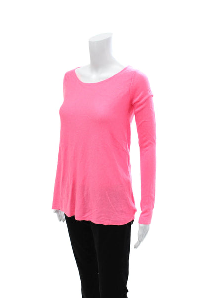 Lilly Pulitzer Women Pink Basic Acrylic Sweater Round Neck Long Sleeve Size S