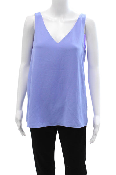 Lilly Pulitzer Women Purple V-Neck Camisole Sleeveless Polyester Size S