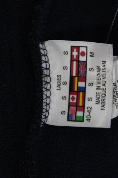 Spyder Women Quilted Jacket Dark Blue Zip High Neck Polyester Size S