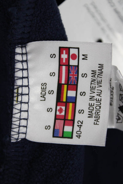 Spyder Women Quilted Jacket Dark Blue Zip High Neck Polyester Size S