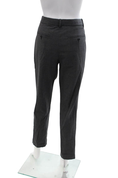 Theory Unisex Dress Pants Dark Gray Virgin Wool Size 8