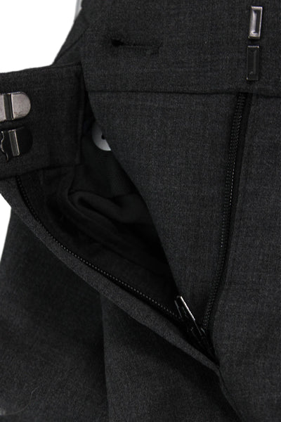 Theory Unisex Dress Pants Dark Gray Virgin Wool Size 8