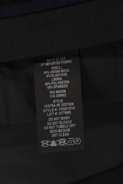 Theory Unisex Dress Pants Dark Gray Virgin Wool Size 8