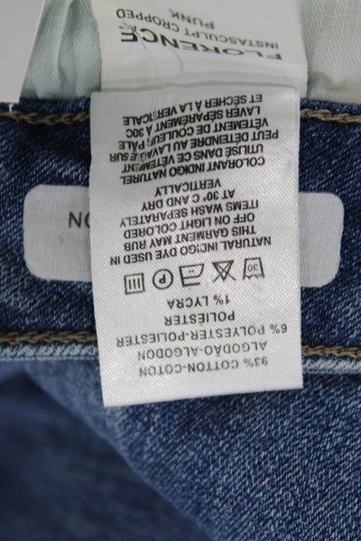 DL 1961 Womens Ankle Cropped Skinny Jeans Blue Mid Rise Size 29