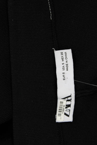 Zara Women Black Dress Pants Polyester Blend Classic Size S