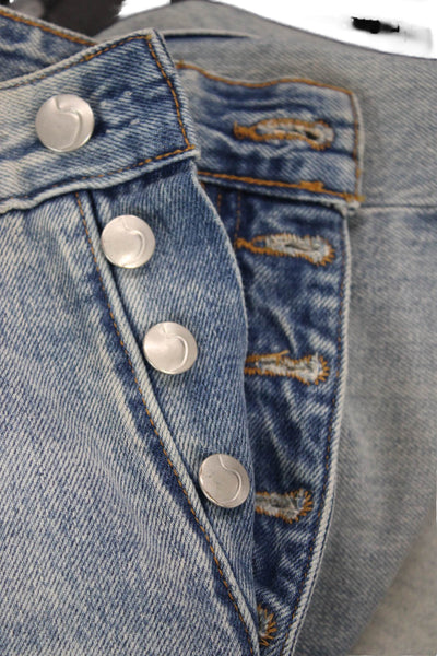 WeWoreWhat by Joe's Womens Cropped Ankle Jeans Gray Cotton Size 25