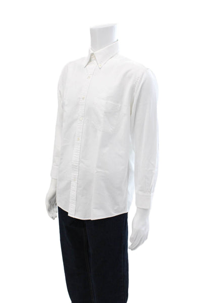 Brooks Brothers Men's Long Sleeves Casual Button Down Shirt White Size 16-32