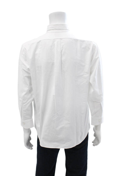 Brooks Brothers Men's Long Sleeves Casual Button Down Shirt White Size 16-32