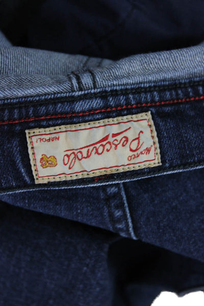 Marco Pescarolo Mens Dark Blue Cropped Ankle Jeans Size 36
