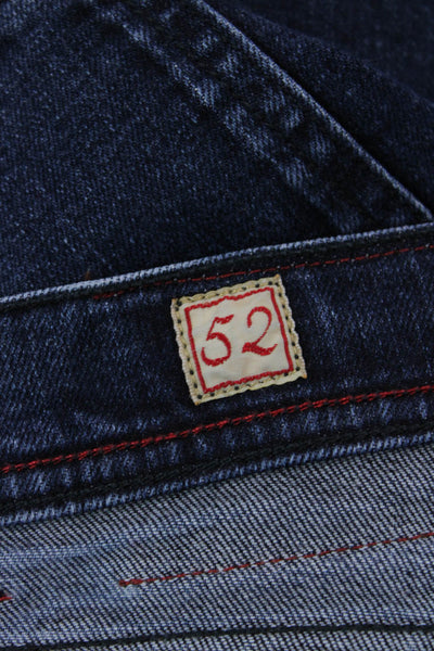 Marco Pescarolo Mens Dark Blue Cropped Ankle Jeans Size 36