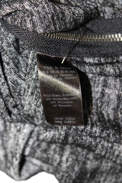 Rag & Bone Jean Women Pullover Sweatshirt Dark Gray Crew Neck Zip Petite Size S