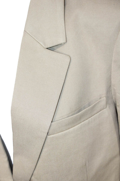 Everlane Unisex Beige Collared Blazer Tencel Cotton Size 8