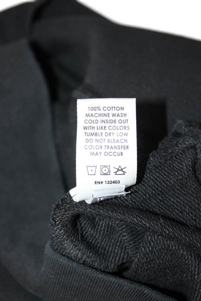 Cotton Citizen Women Pullover Sweatshirt Black 100% Cotton Mock Neck Size XS