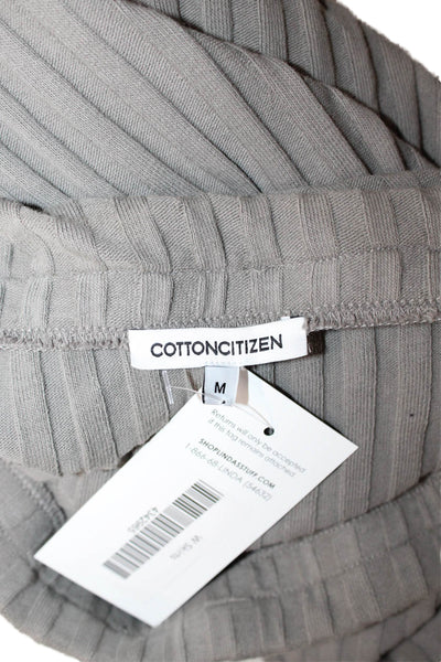 Cotton Citizen Women Maxi Pencil Skirt Gray Striped Size M