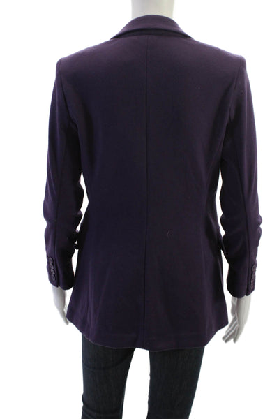 Michael Michael Kors Womens Two Button Unlined Long Sleeve Blazer Purple Size S
